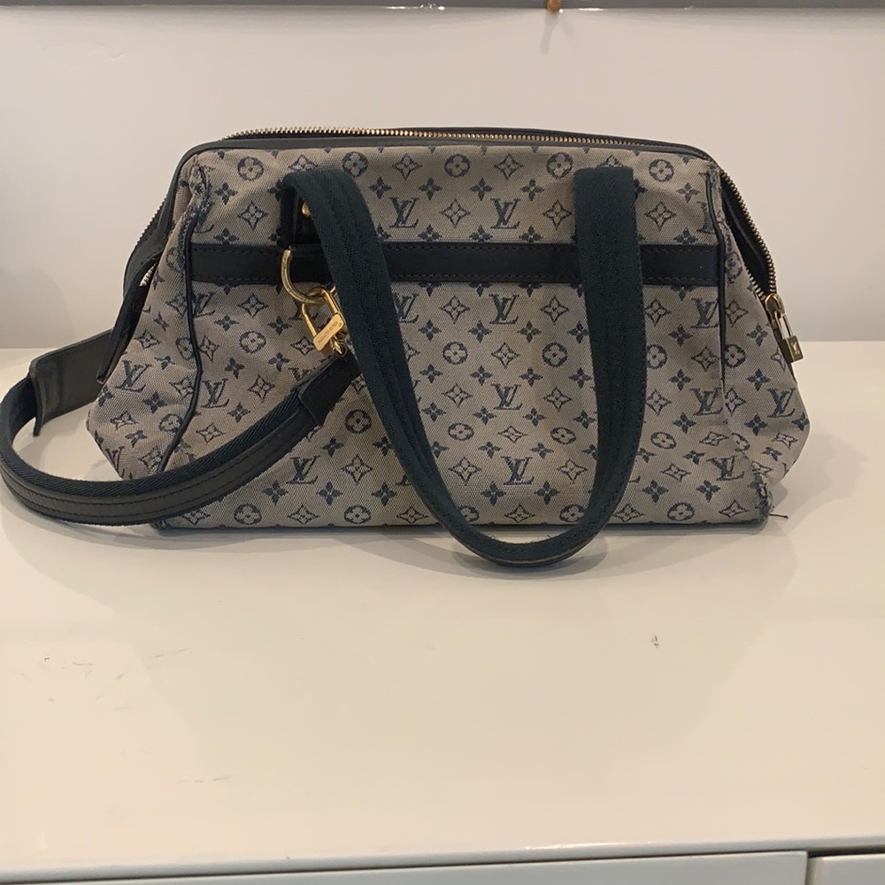 Authentic blue canvas monogram LV bag